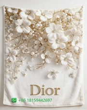 Dior Throw Blankets